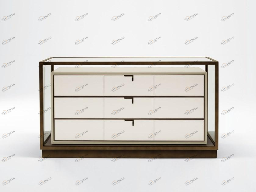 Giorgetti Модульный комод из дерева и стекла Town sun-id-1383826