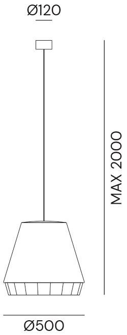 Il Fanale Подвесной светильник для уличного освещения из ткани Dress sun-id-1362724 - Вид №2