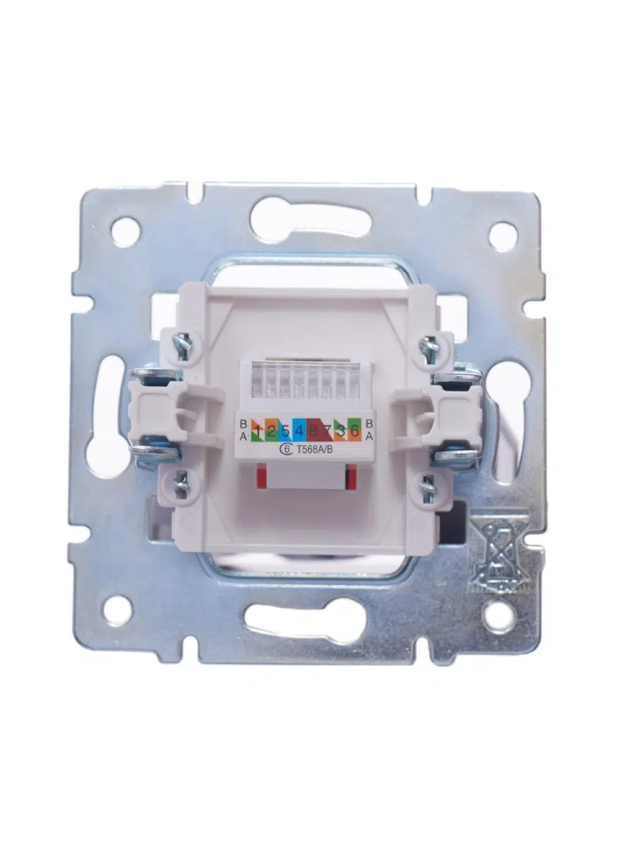KARINA Розетка компьютерная Cat 6 жемчужный LEZARD 707-3088-140 - Вид №7