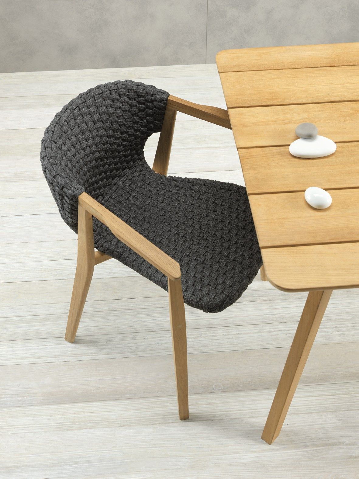 Синтетическая ткань сад стул с подлокотниками Ethimo Knit ARCH-00090954 - Вид №7