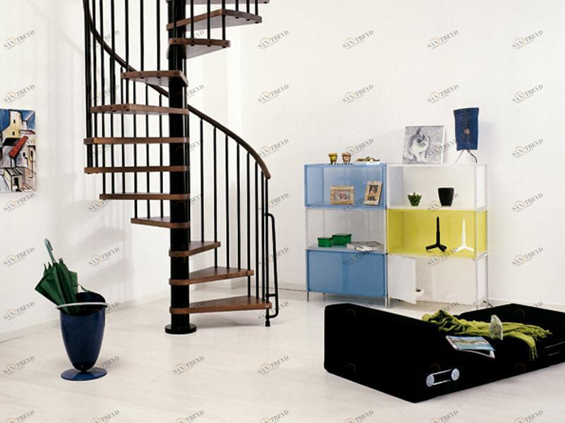 Fontanot Винтовая лестница из стали и дерева в комплекте Arkè sun-id-1380478