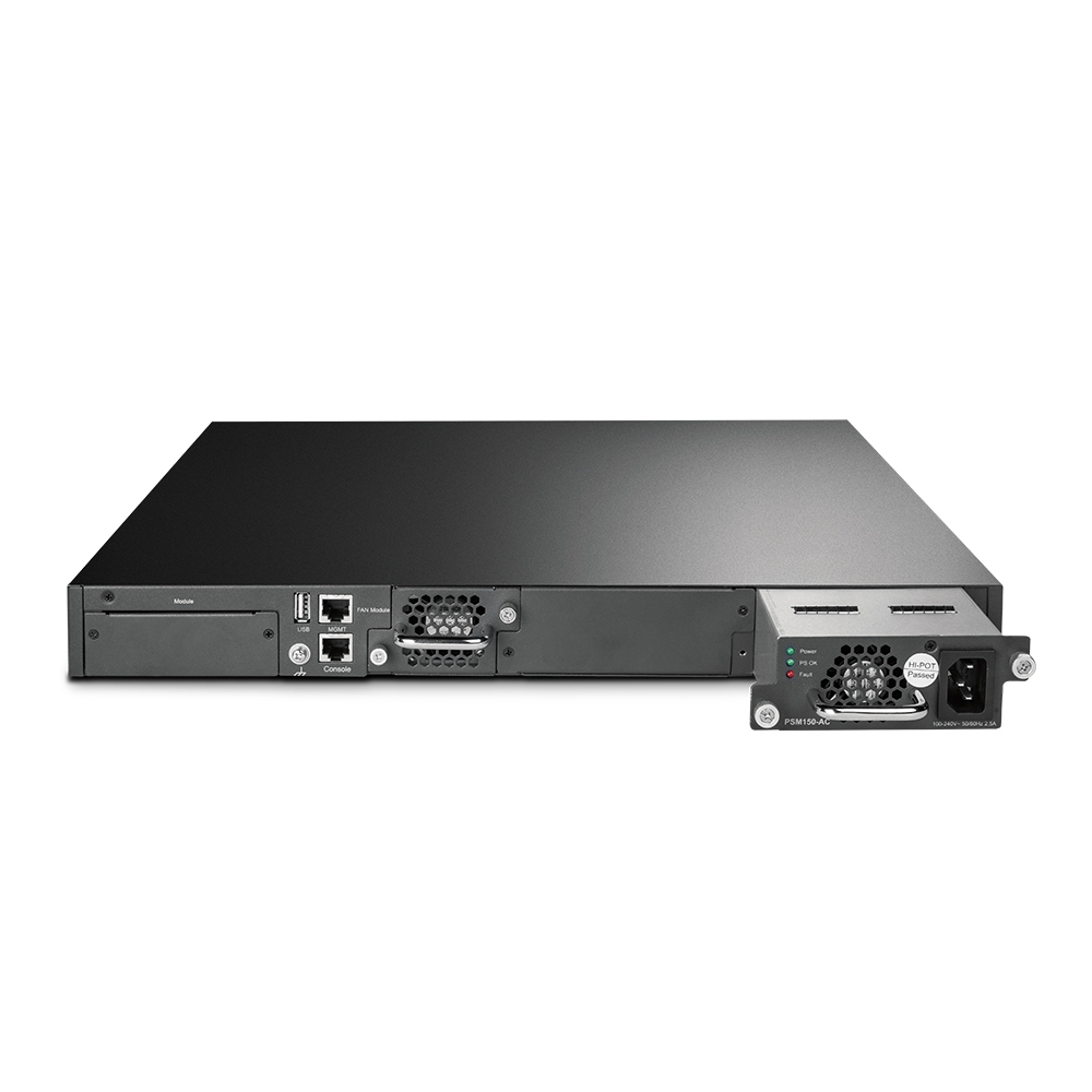 T3700G-52TQ Jetstream™ 52-port pure-gigabit l3 managed switch, 48 10/100/1000mbps rj45 ports including 4 combo gigabit sfp slots, 2 integrated 10g sfp+ slots, 2 optional 10g sfp+ slots. 1u 19-inch rack-mountable steel case? TP-Link Santreyd  - Вид №3