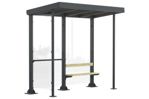 Поликарбонатный навес для автобусной остановки