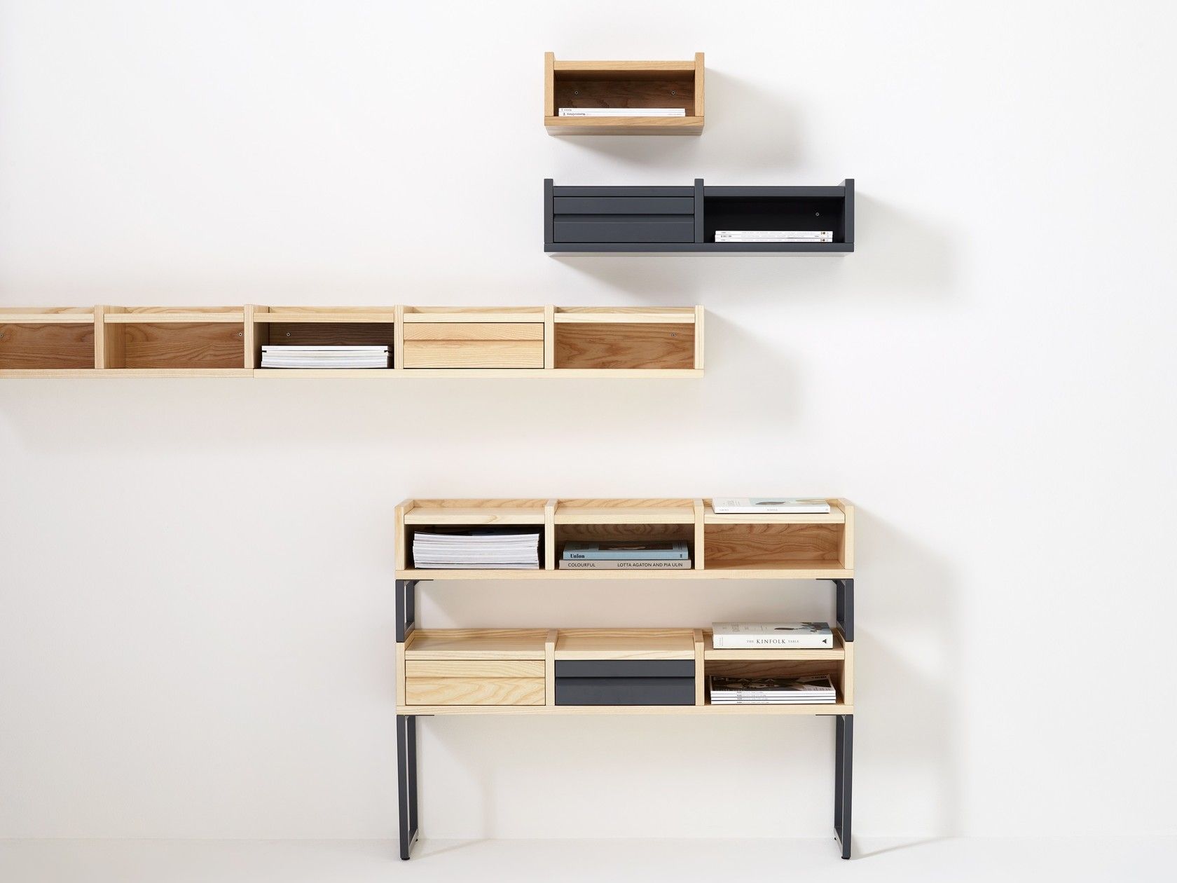 Подвесная прямоугольная тумбочка с ящиками Karl Andersson дисплей 1 км ARCH-00071111 - Вид №1