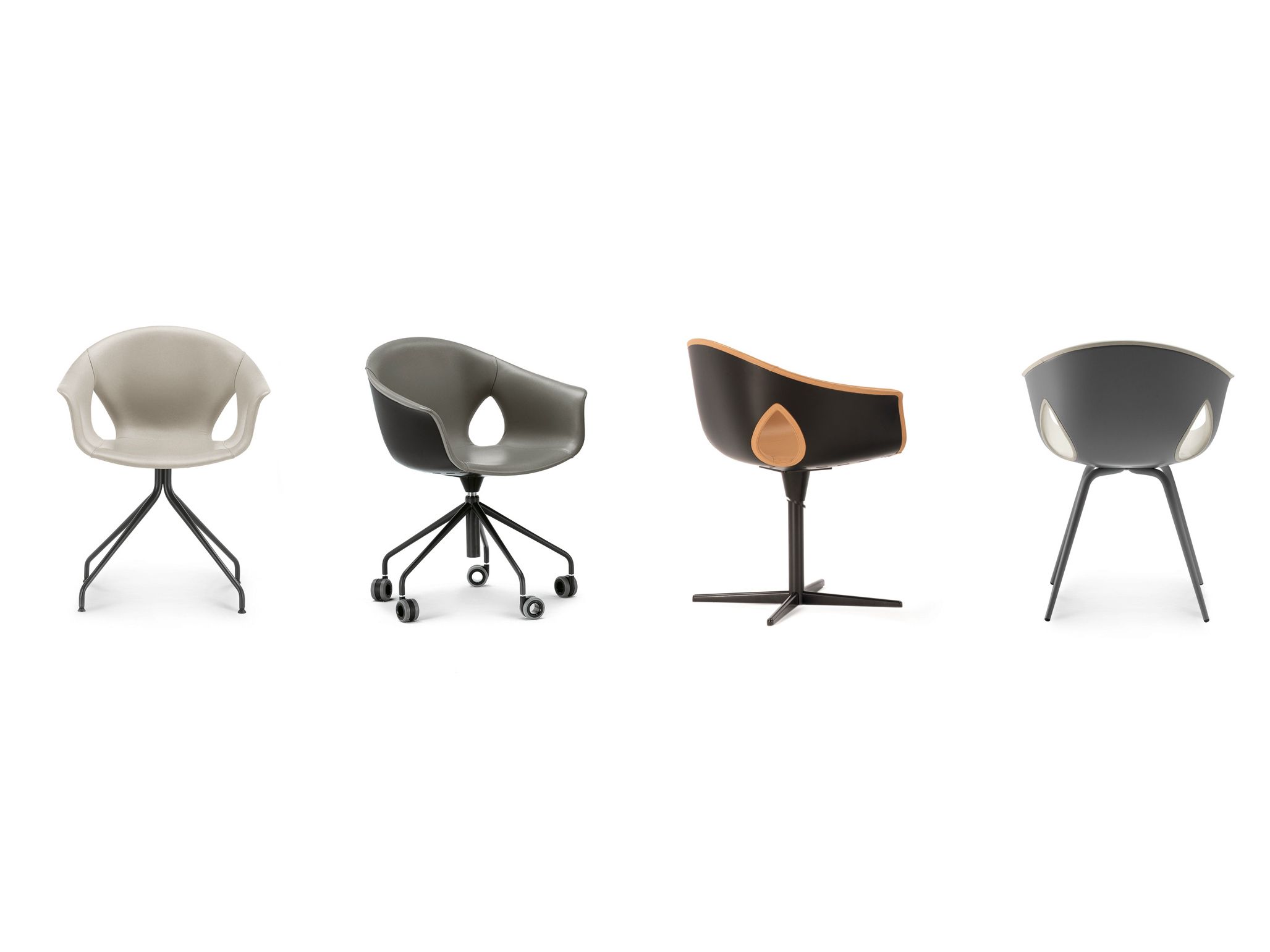 Кожаный стул с подлокотниками Poltrona Frau ARCH-00003262 - Вид №1