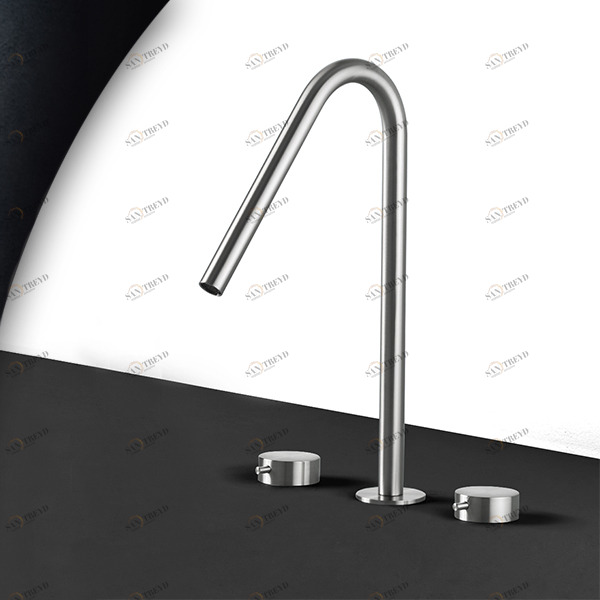 Смеситель для раковины сталь матовая Toki Radomonte TKI24S