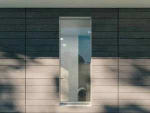 COCIF Распашное окно с терморазрывом из алюминия и дерева Invisible