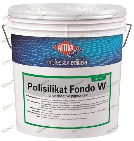ATTIVA Пигментированная грунтовка на водной основе на основе полисиликатов калия Fondi ed impregnanti sun-id-1482418