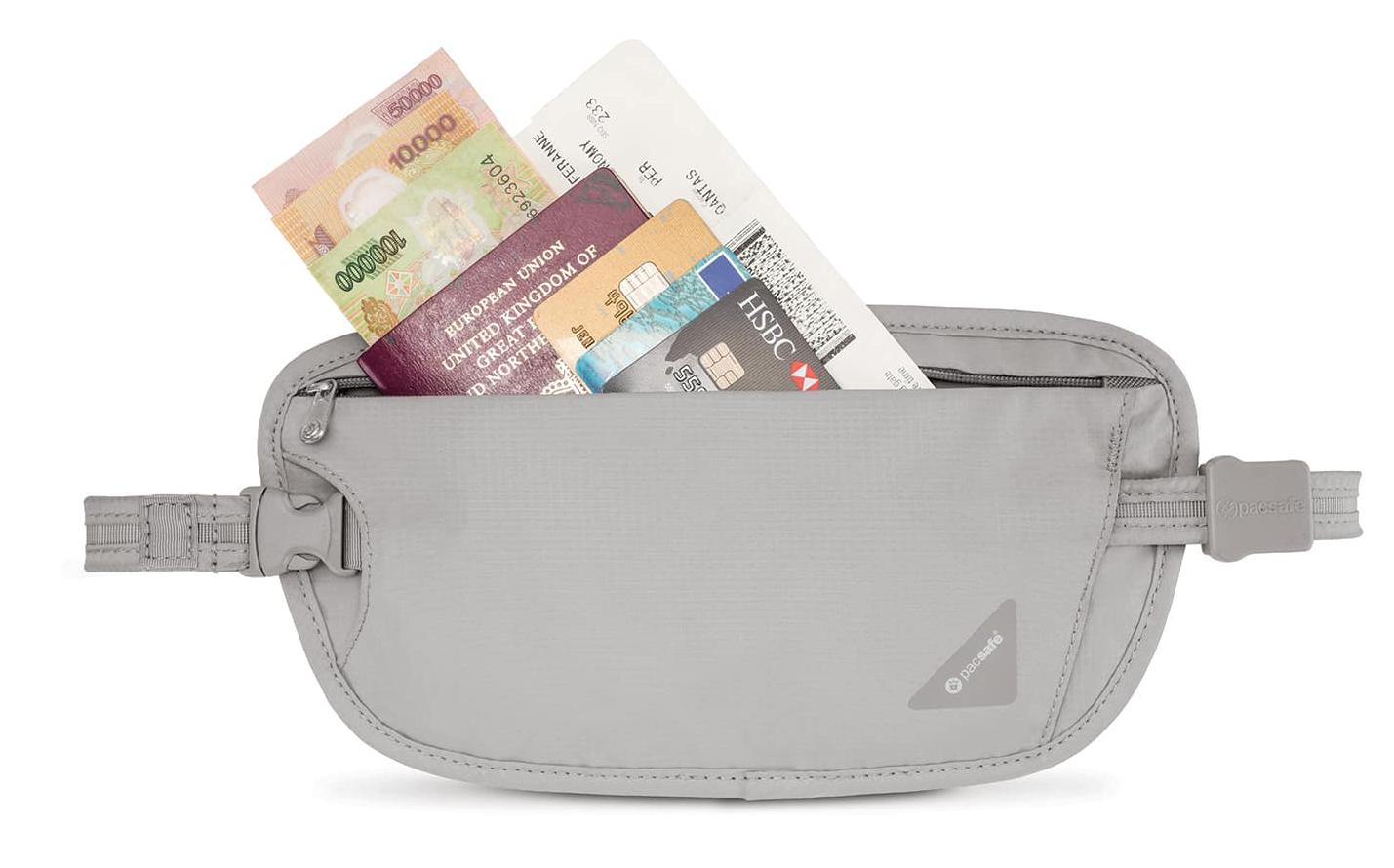 10153103 Сумка-кошелек на пояс 10153 X100 Anti-theft RFID Blocking Waist Wallet PacSafe Coversafe  - Вид №1