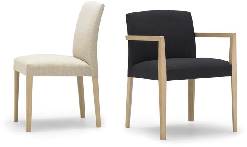 Andreu World Стул с обивкой и подлокотниками Cloé So7017 CLOE - Вид №4