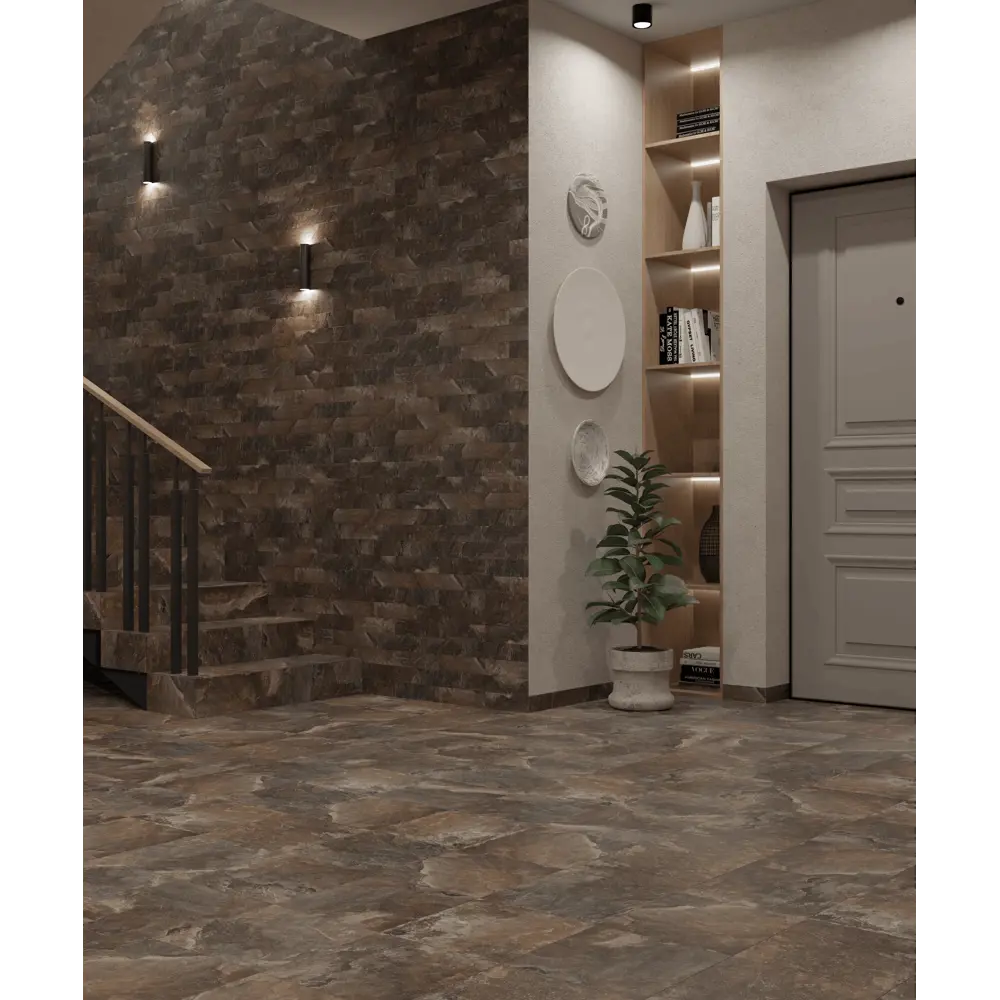 Глазурованная клинкерная плитка Керамин Касл Рок 4 29.8x29.8 см 1.51 м² матовая цвет коричневый 89411860 STLM-2134447 Без серии - Вид №4