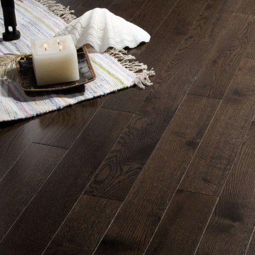 Инженерная доска Coswick Классическая Угольный 127мм Лак Дуб Селект (Гладкая) 600…2100х127 мм 11541107 - Вид №4