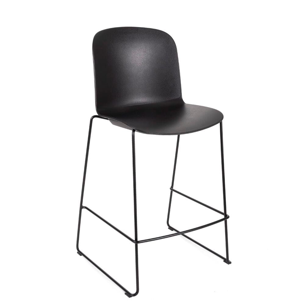 Высокий табурет из полипропилена со спинкой Infiniti Relief ARCH-00026376