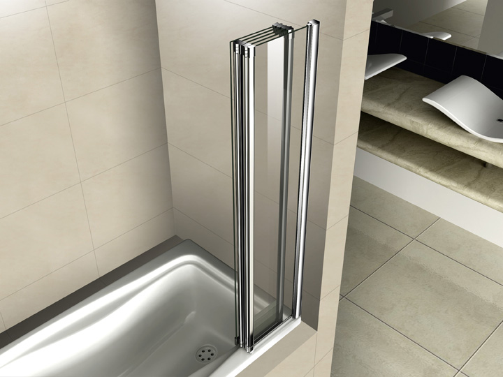 PRATICO-V-5-120/140-P-Cr-R Душевое ограждения на борт вынны Cezares Китай - Вид №2