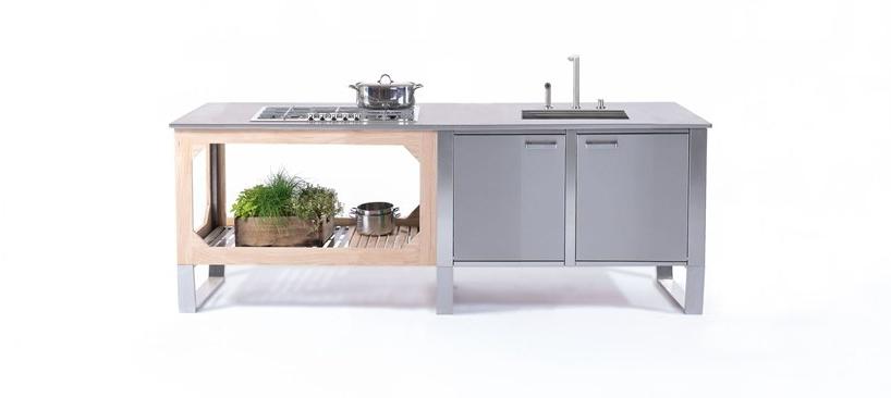 Lgtek Внутренняя и открытая кухня из стали и дерева Window sun-id-1424943 - Вид №3