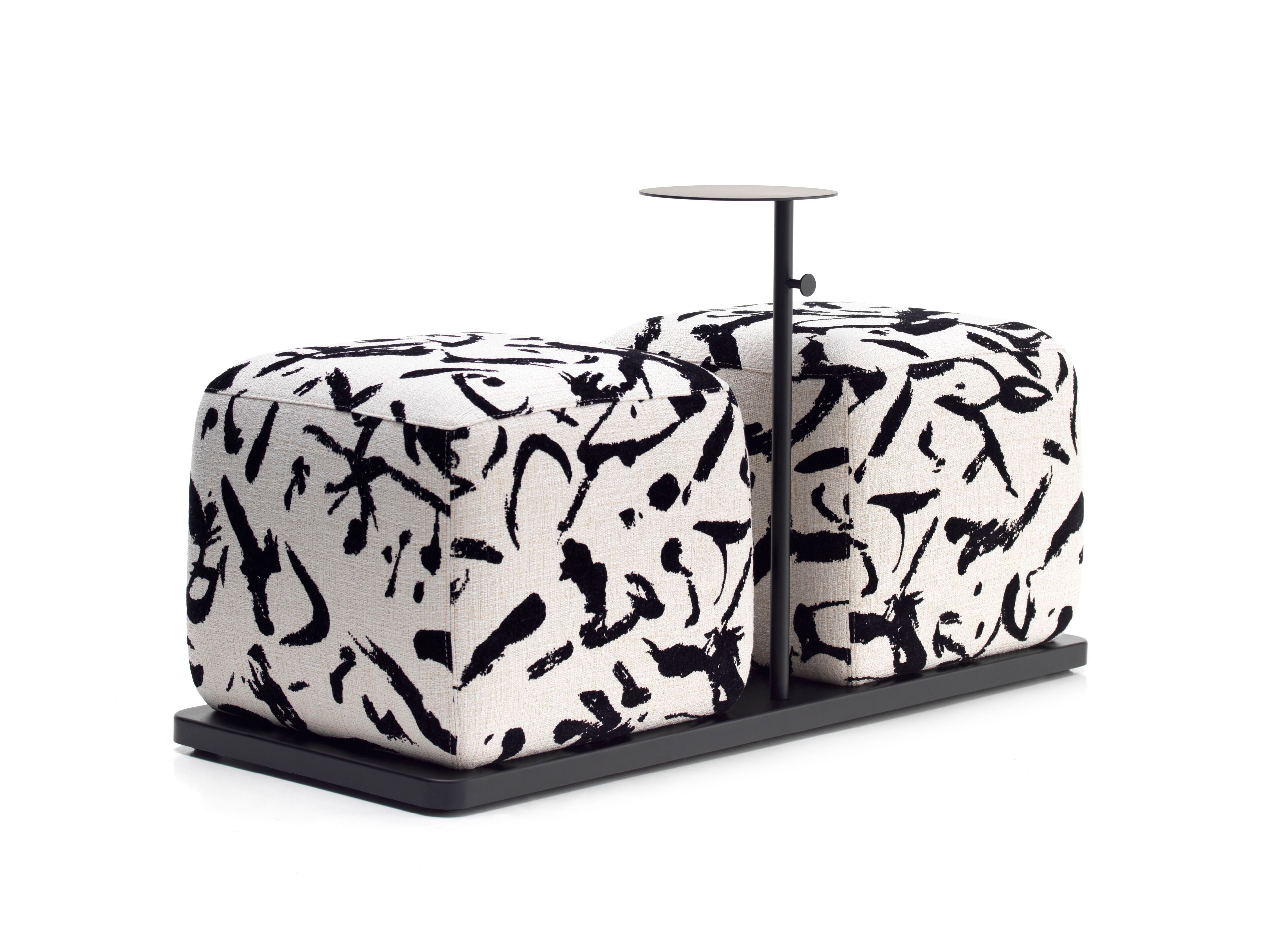 Кожаный квадратный пуф с журнальным столиком SITIA BONBON ARCH-00148690 - Вид №5