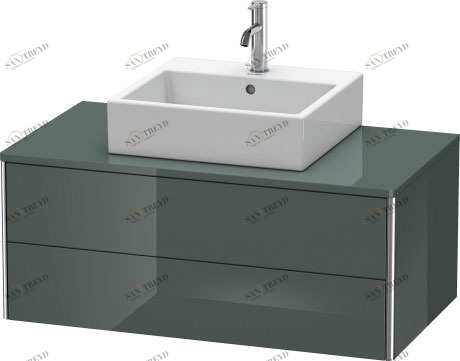 XS491103838 XSquare Тумбочка для подвесной консоли Доломитово-серый глянцевый лак Duravit
