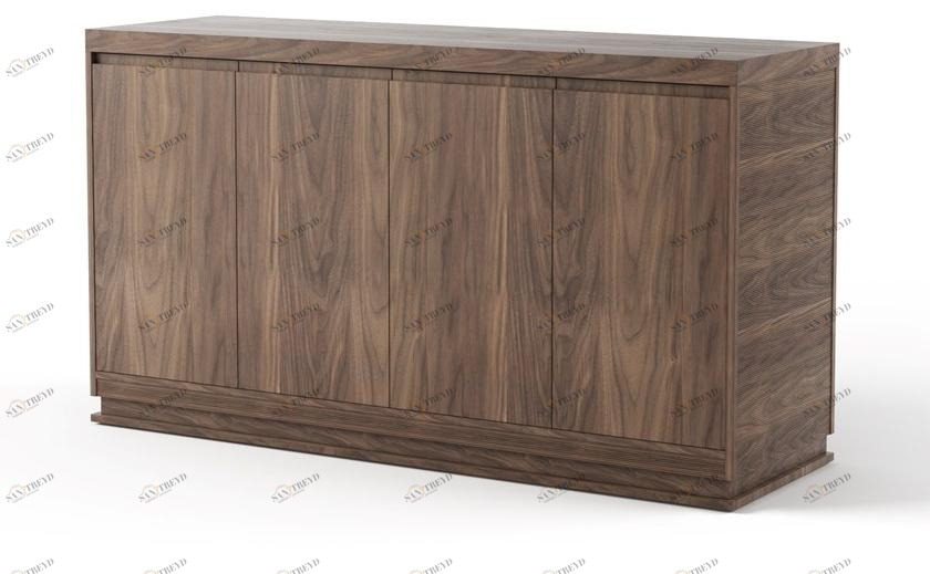 DWFI Комод из фанерованной древесины с распашными дверцами  00002181 