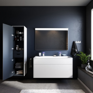 M50AFHX1203WM INSPIRE V2.0 База под раковину подвесная 120 см 3 ящика push-to-open белый матов AM.PM Inspire 2.0