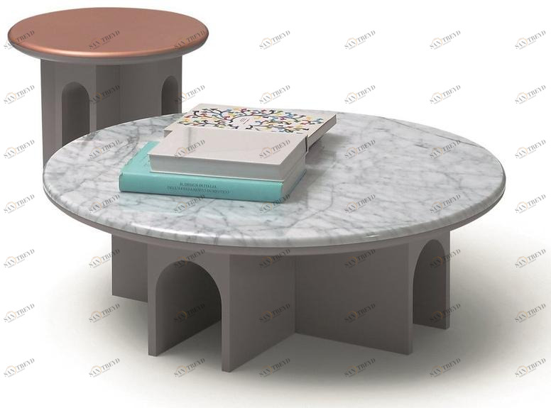 arflex Круглый лакированный журнальный столик Arcolor sun-id-1485257