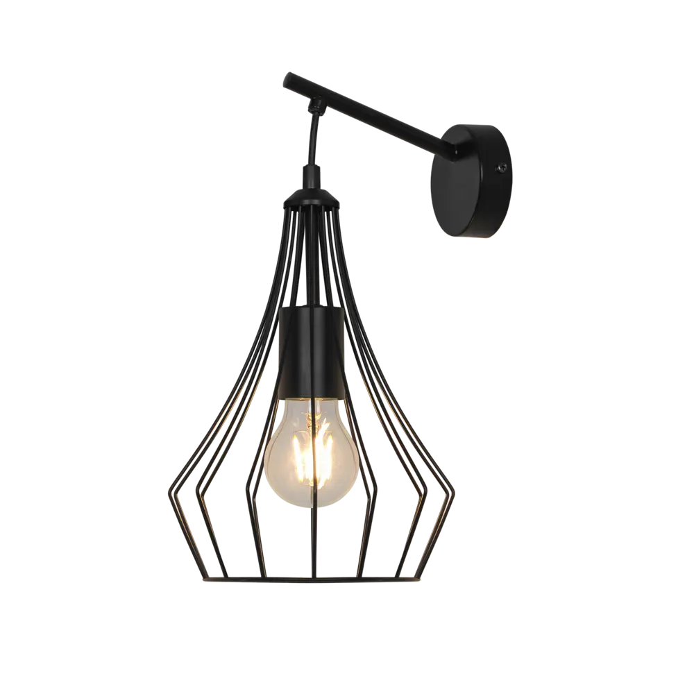 Светильник бра настенный KREAFORTA Ontario цвет черный STLM-2191107