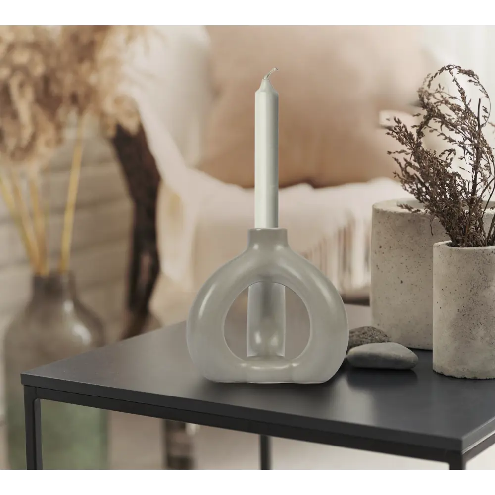 89348091 Подсвечник BCH1019042513 керамика цвет серый STLM-0822512 Santreyd  - Вид №2