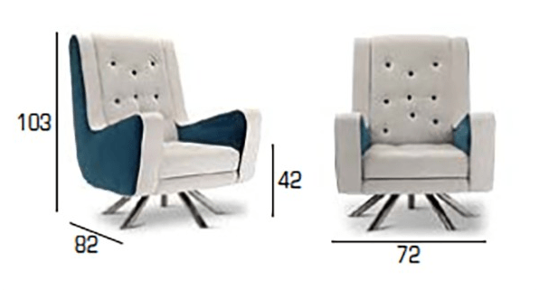 Adrenalina Кресло из ткани с подлокотниками Gulp sun-id-1478781 - Вид №4
