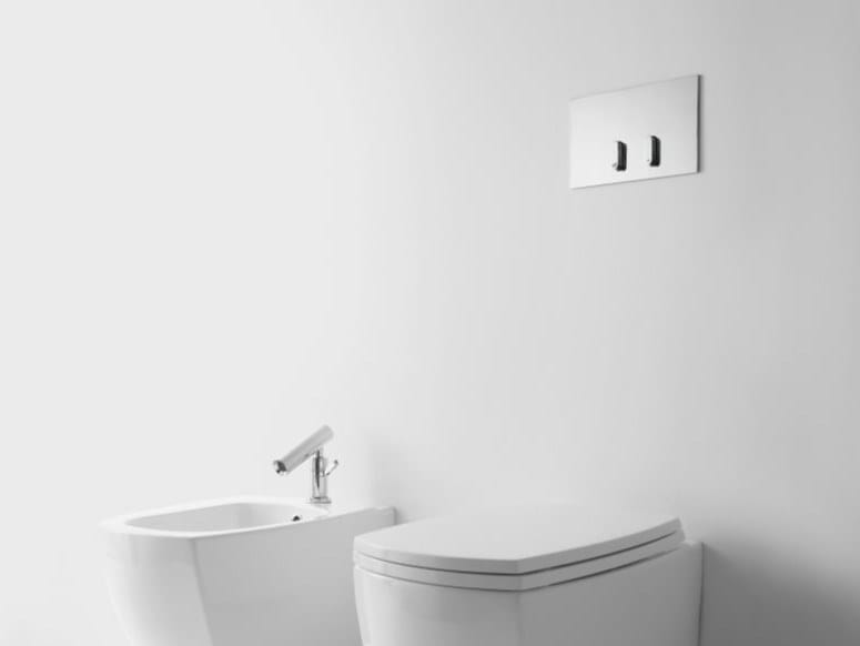 Панель управления туалетом из нержавеющей стали Agape SQUARE ARCH-00086156