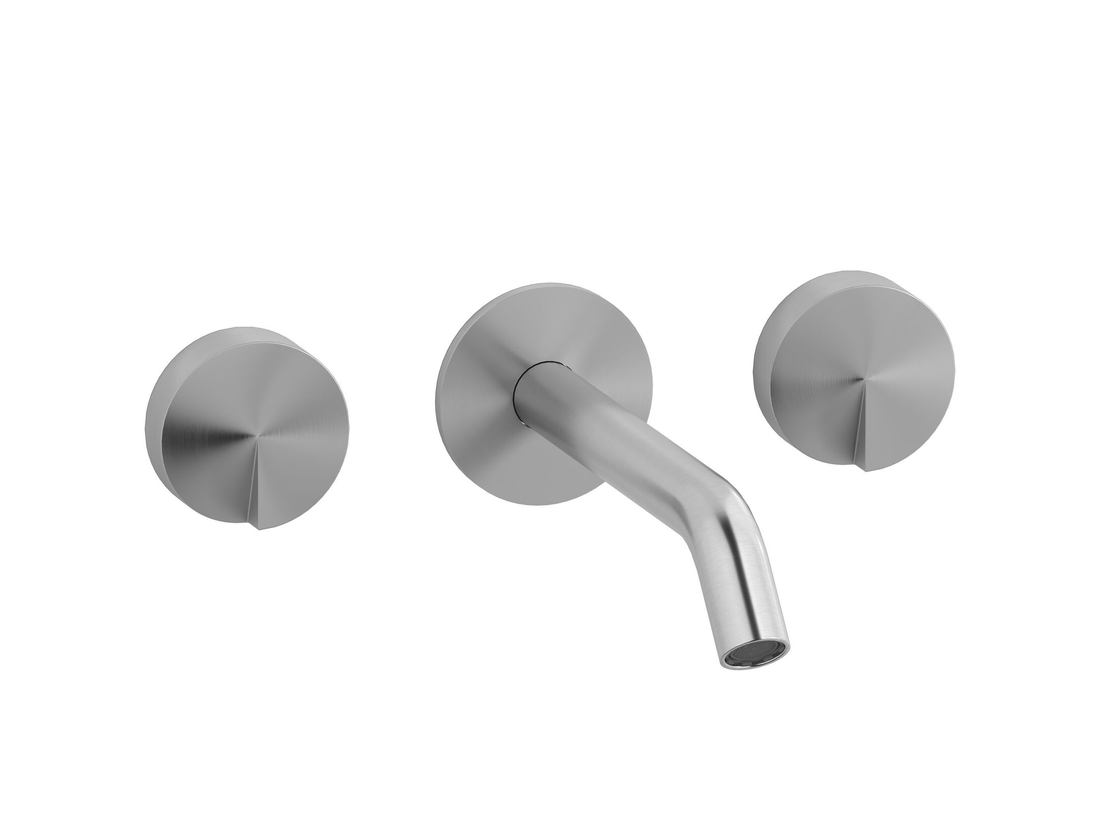 Настенный смеситель для раковины с 3 отверстиями из нержавеющей стали IB торт ARCH-00054252 - Вид №1