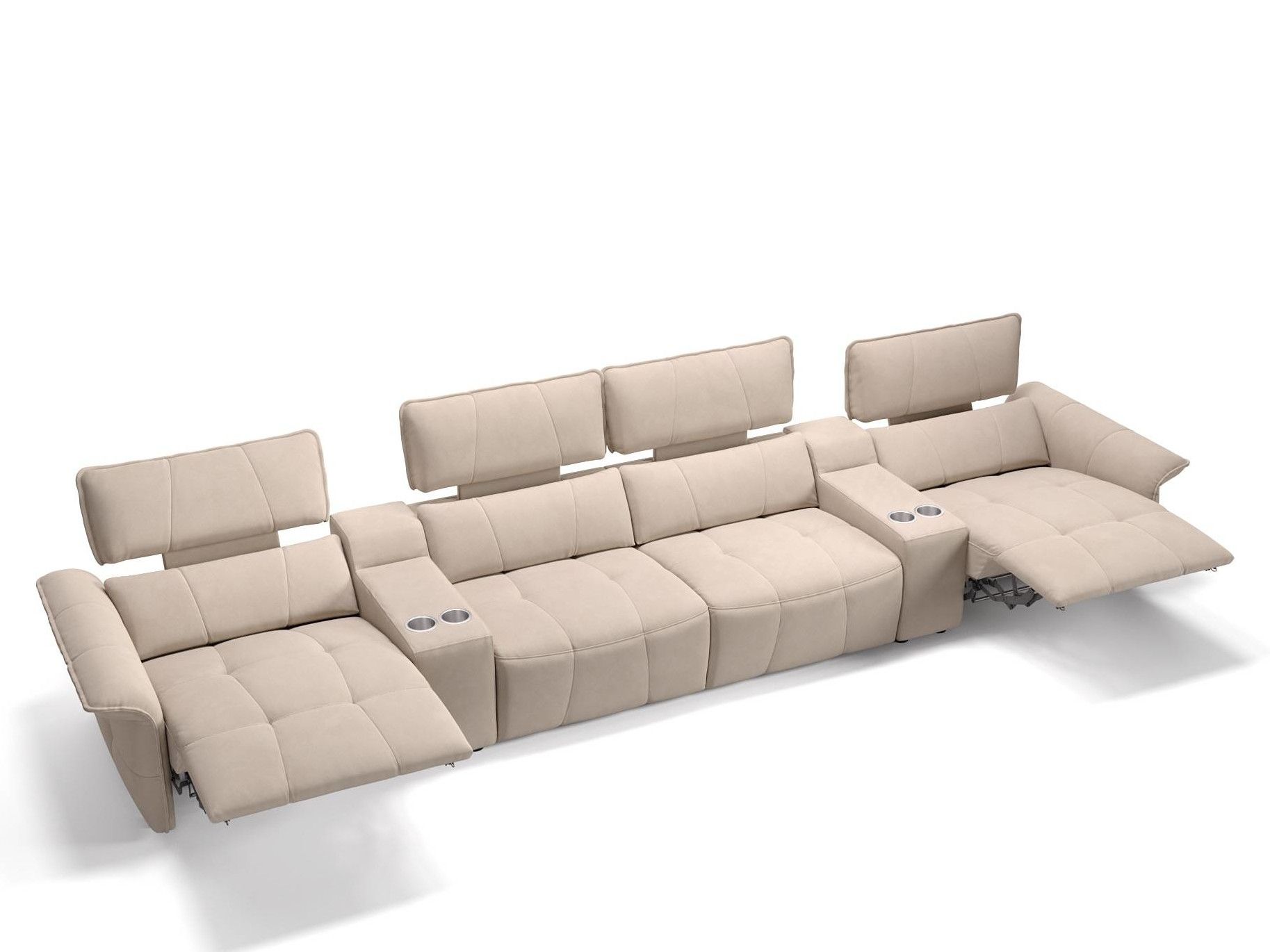 4-местный тканевый диван с откидной спинкой Sofanella ADRIA KINO ARCH-00104394