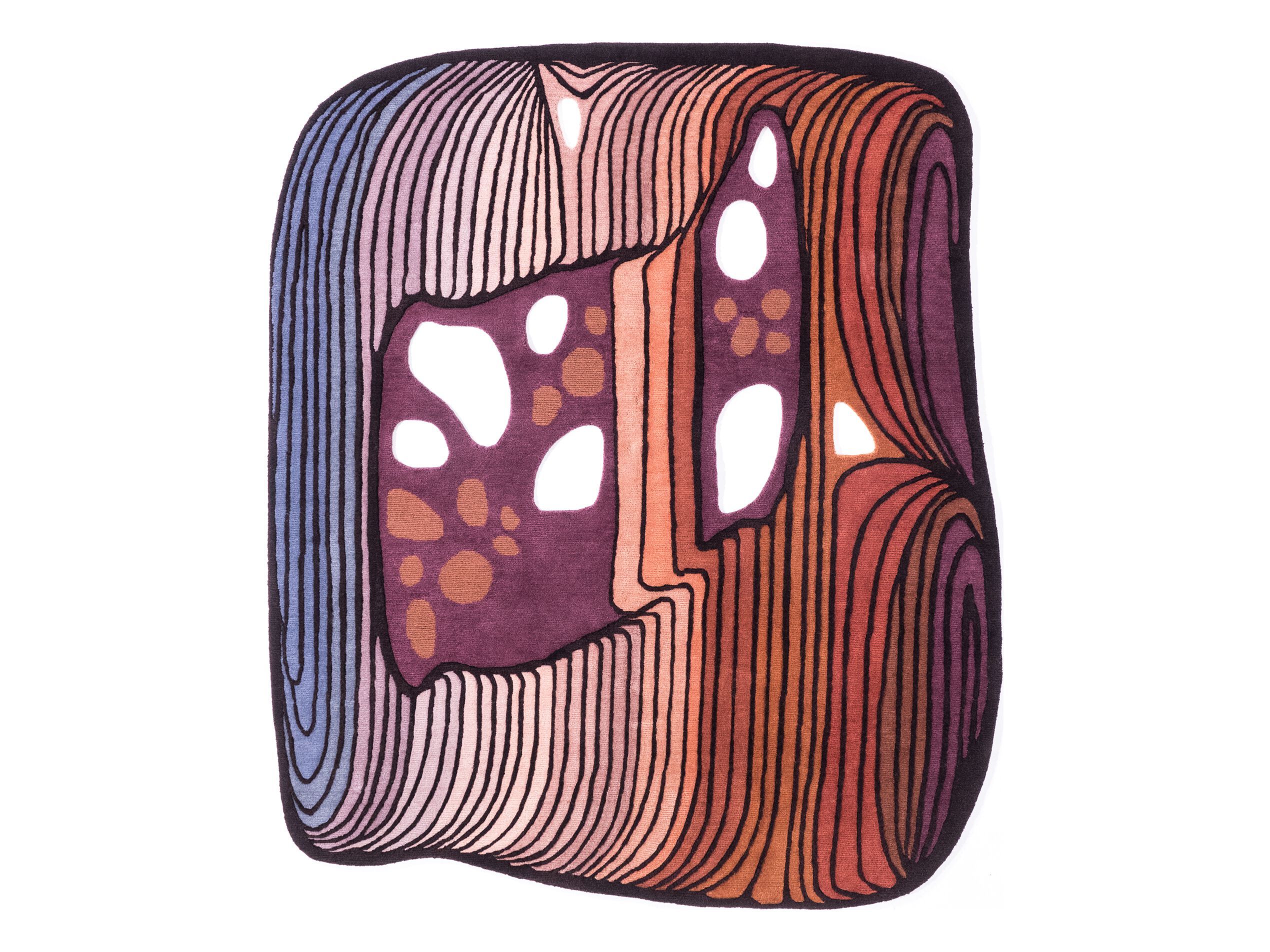 Изогнутый ковер ручной работы Tapis Rouge электрический ARCH-00149135