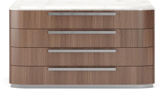 SM Living Couture Комод из дерева с мраморной столешницей Diamond Cmo_03 - Вид №1