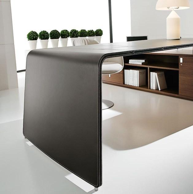 IFT Офисный угловой письменный стол из седельной кожи с ящиками Sestante sun-id-1402087 - Вид №3