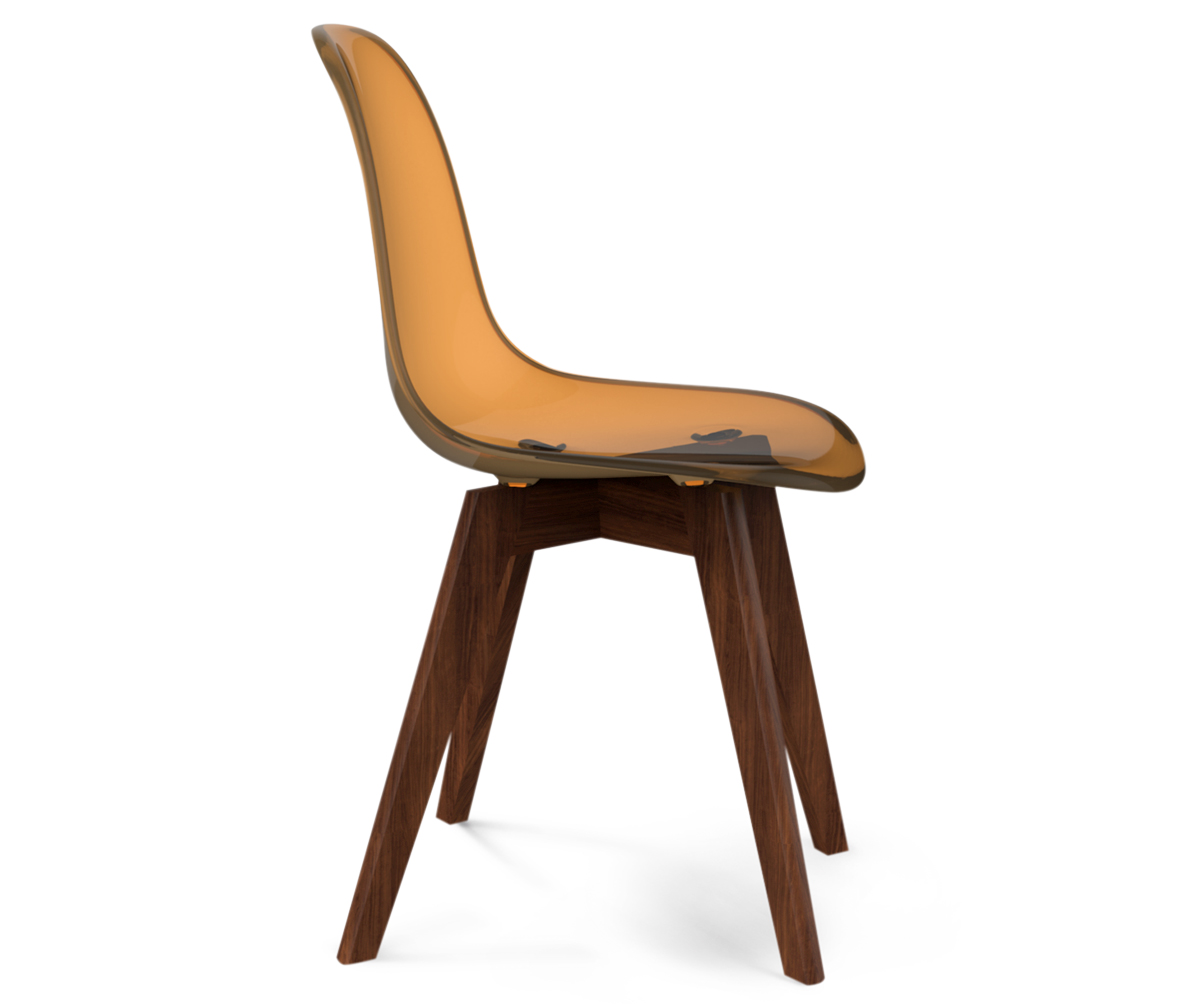 Стул DSW кофейный S39 (eames style) SHEFFILTON EAMES STYLE 015604 Оранжевый  - Вид №1