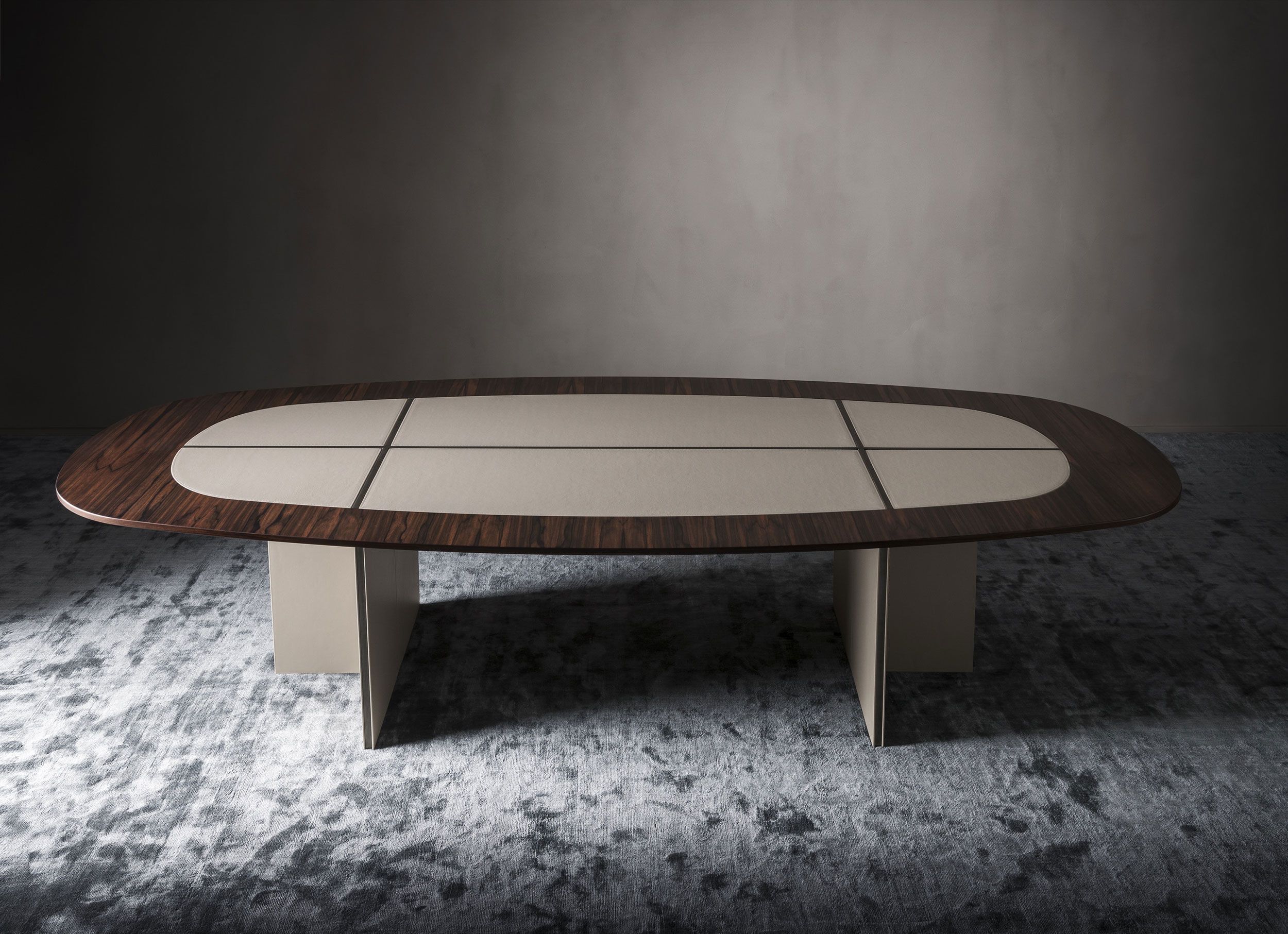 Эвкалиптовый стол с кожаной обивкой OAK Metronome ARCH-00125161 - Вид №3