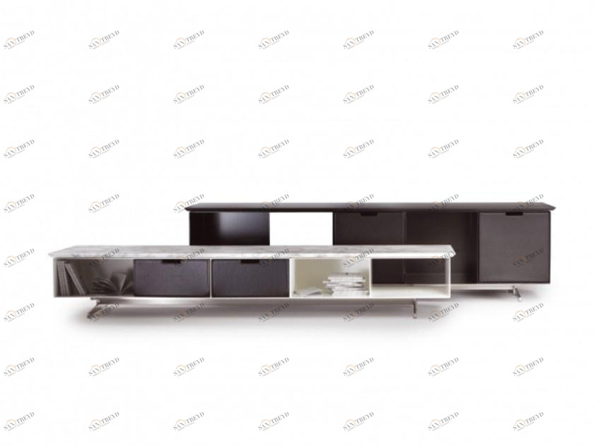 Flexform Буфет из металла с мраморной столешницей Fly sun-id-1467252