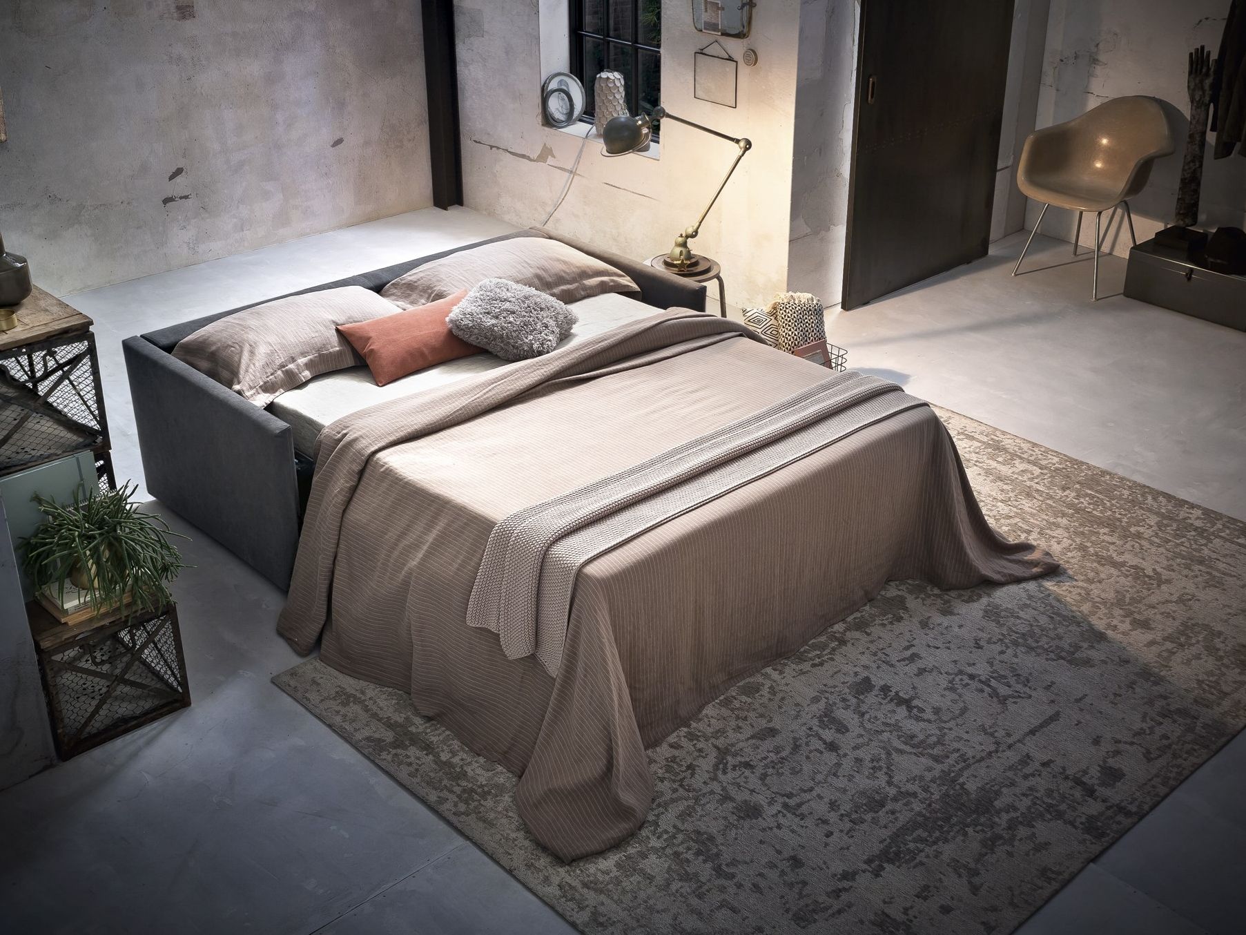 Двуспальный диван-кровать из ткани Felis Day &amp ARCH-00102141 - Вид №2