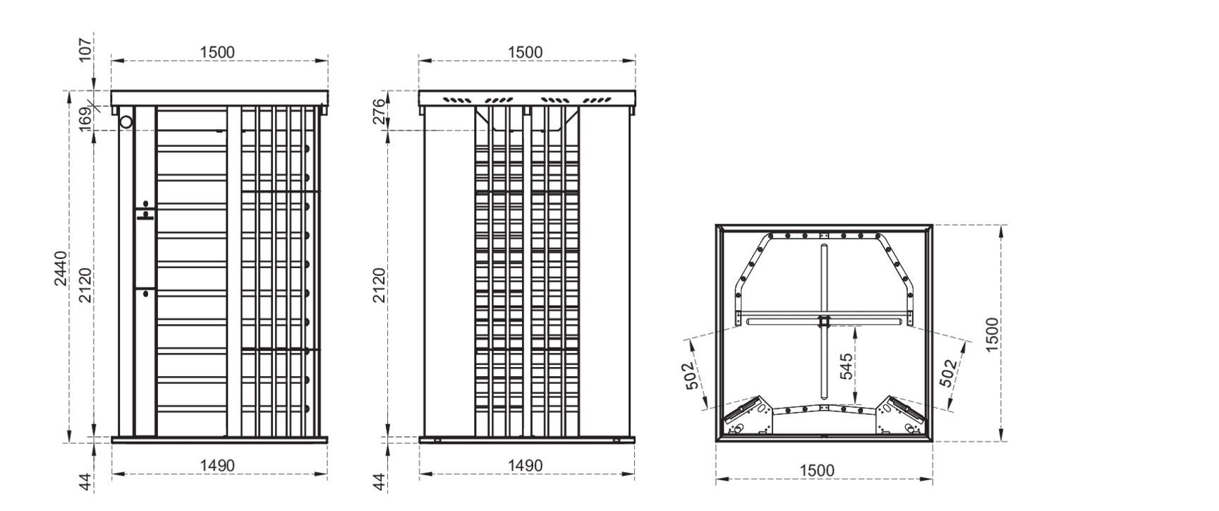 Турникет в полный рост CAME DK 400 ARCH-00034773 - Вид №2