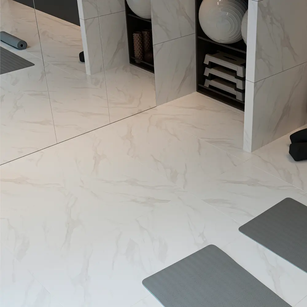 Глазурованный керамогранит Abgres Torino 80x80 см 1.92 м² лаппатированный цвет белый Santreyd STLM-2206286 - Вид №3