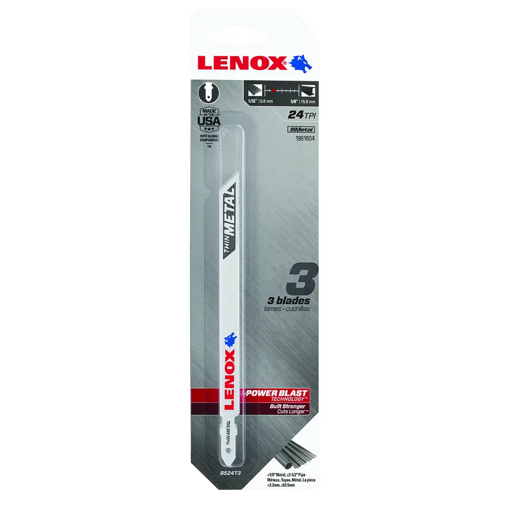 Пилки для лобзика по металлу B524T Lenox, 3 шт. 82582658 STLM-2146999  - Вид №4