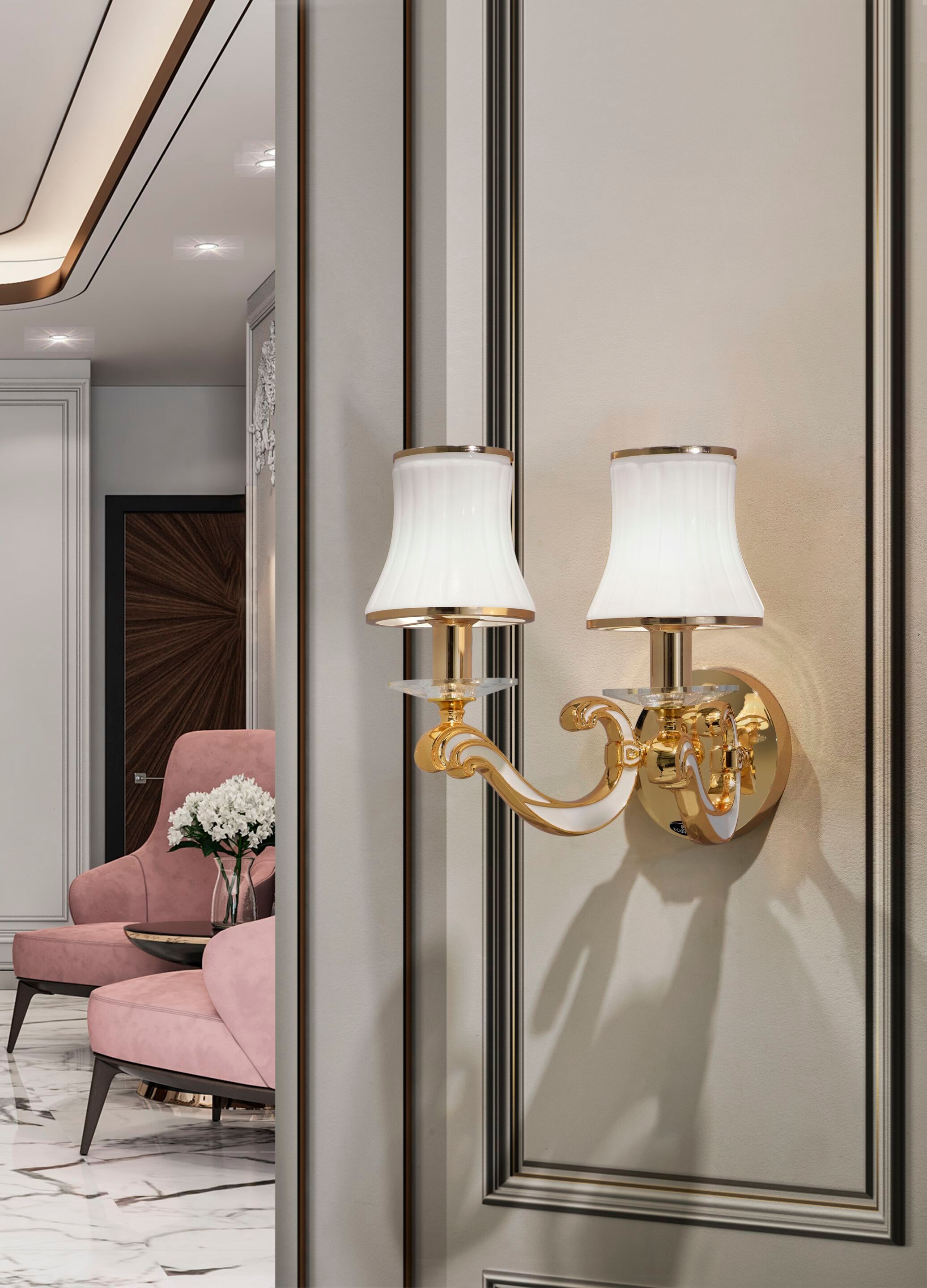 Металлический и стеклянный настенный светильник K-Lighting Винтаж ARCH-00055426 - Вид №4