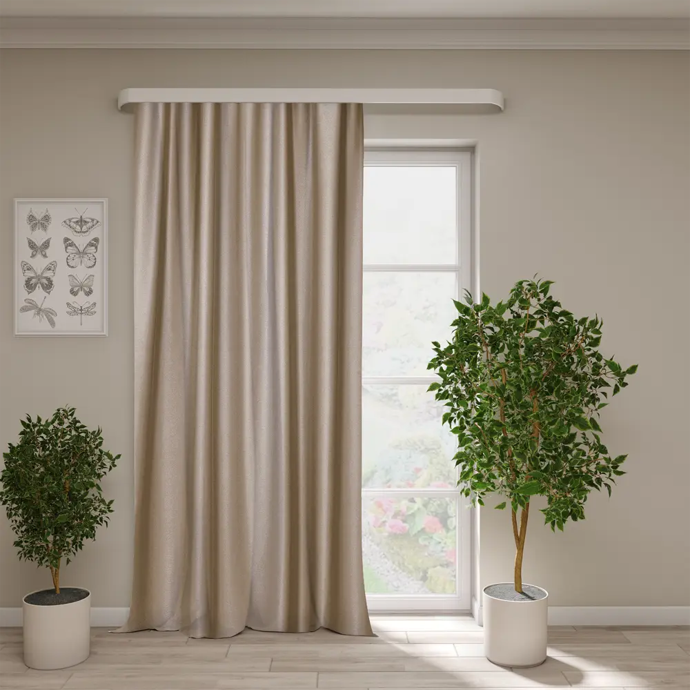 Штора блэкаут Мокка Мусс 200x280 см в шоколадном цвете 89422749 Santreyd STLM-1581942