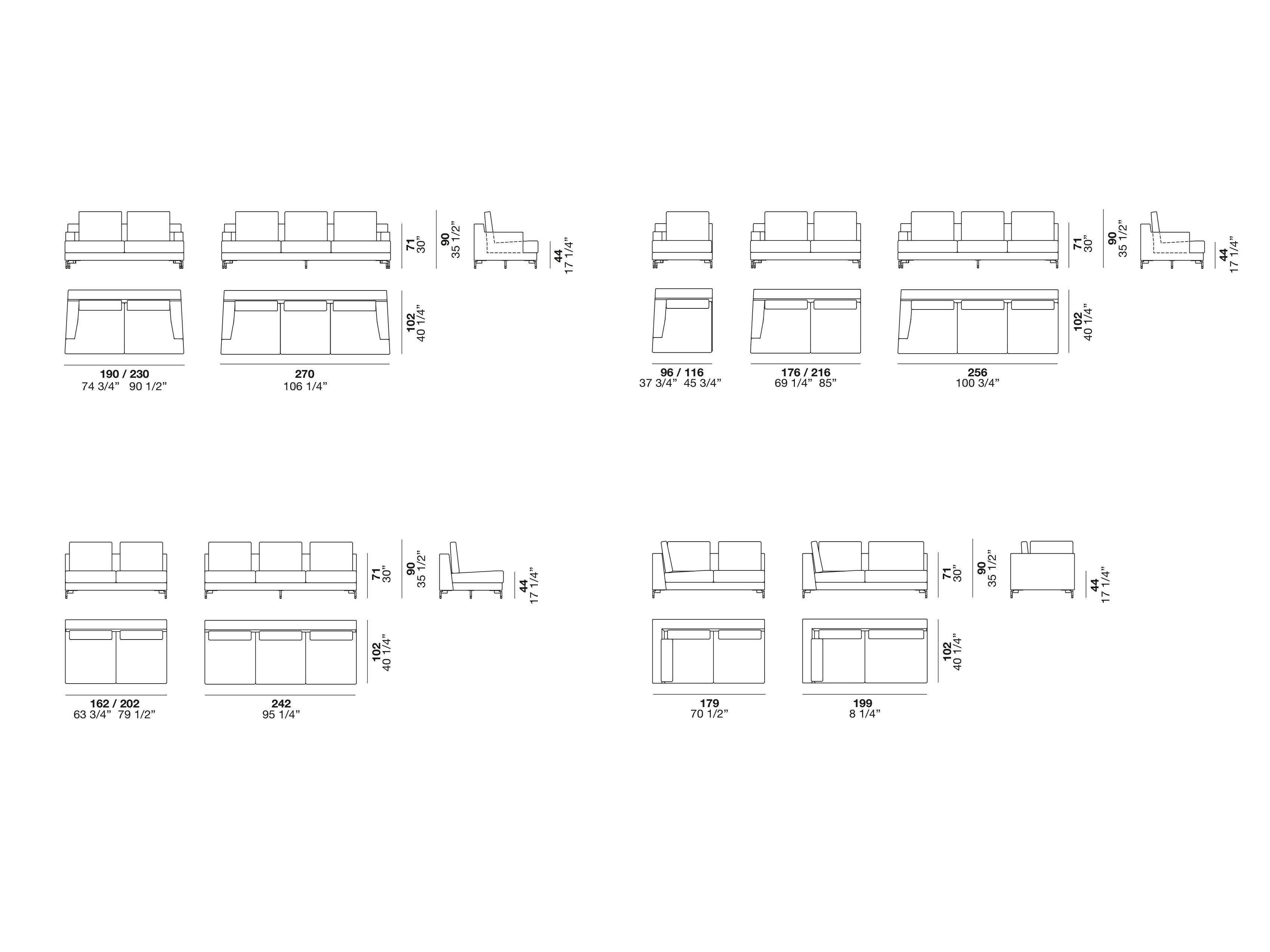 Секционный диван из ткани Alf DaFrè NEVADA ARCH-00063461 - Вид №11
