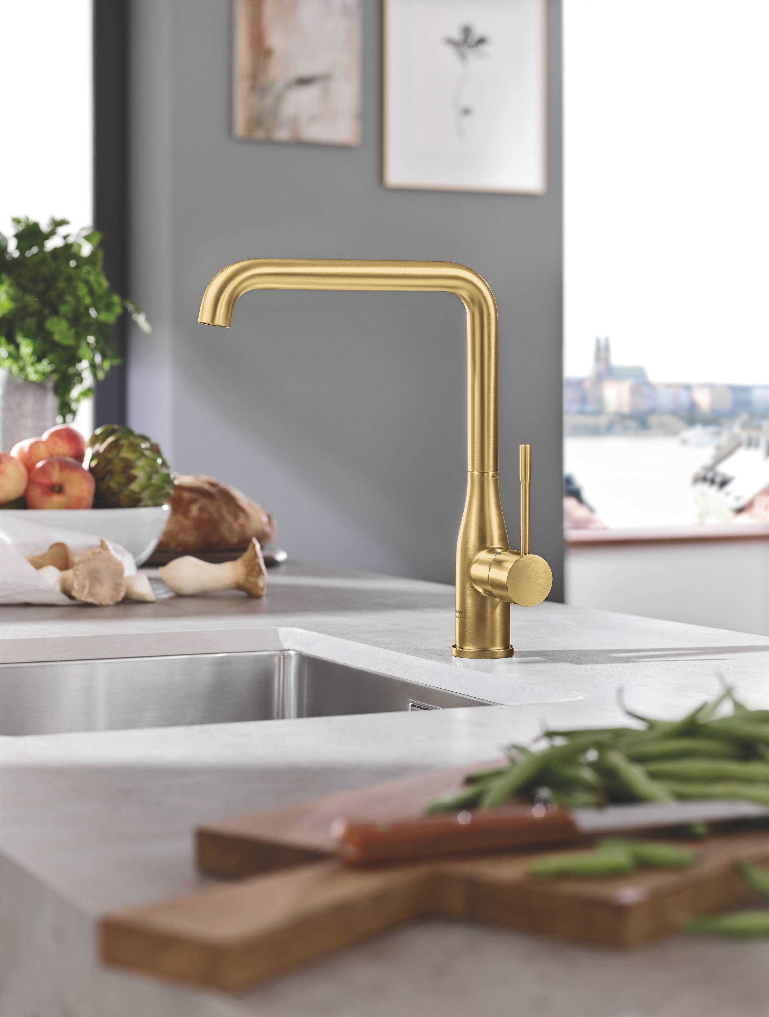 Смеситель для кухни GROHE Essence New, холодный рассвет матовый (30269GN0) - Вид №1