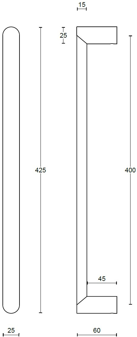 Formani Ручка из матового черного ПВХ Arc sun-id-1350106 - Вид №1