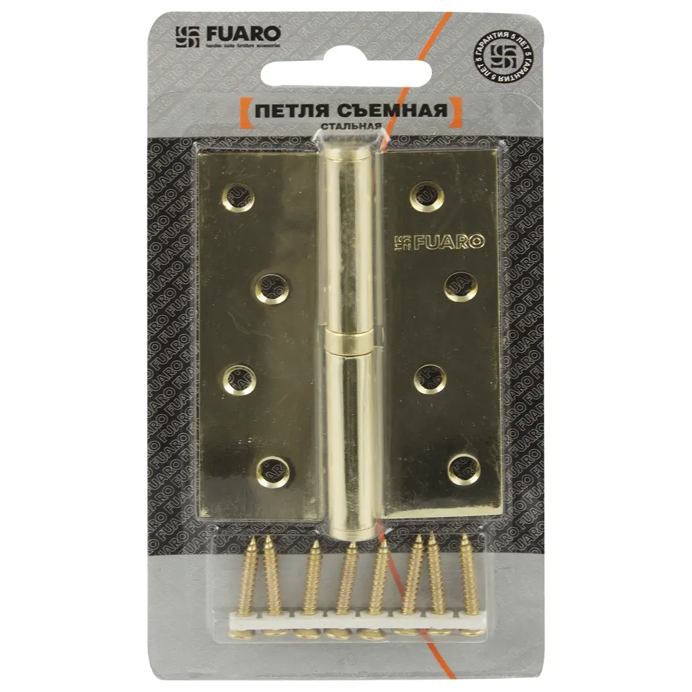 16438411 Петля съемная Fuaro 413/BL-4 левая 100x75x2.5 мм цвет латунь STLM-0006849  - Вид №3