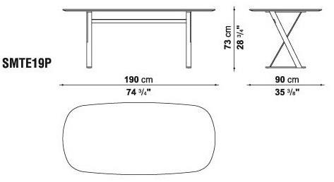 Maxalto Прямоугольный мраморный стол Pathos sun-id-1449010 - Вид №6
