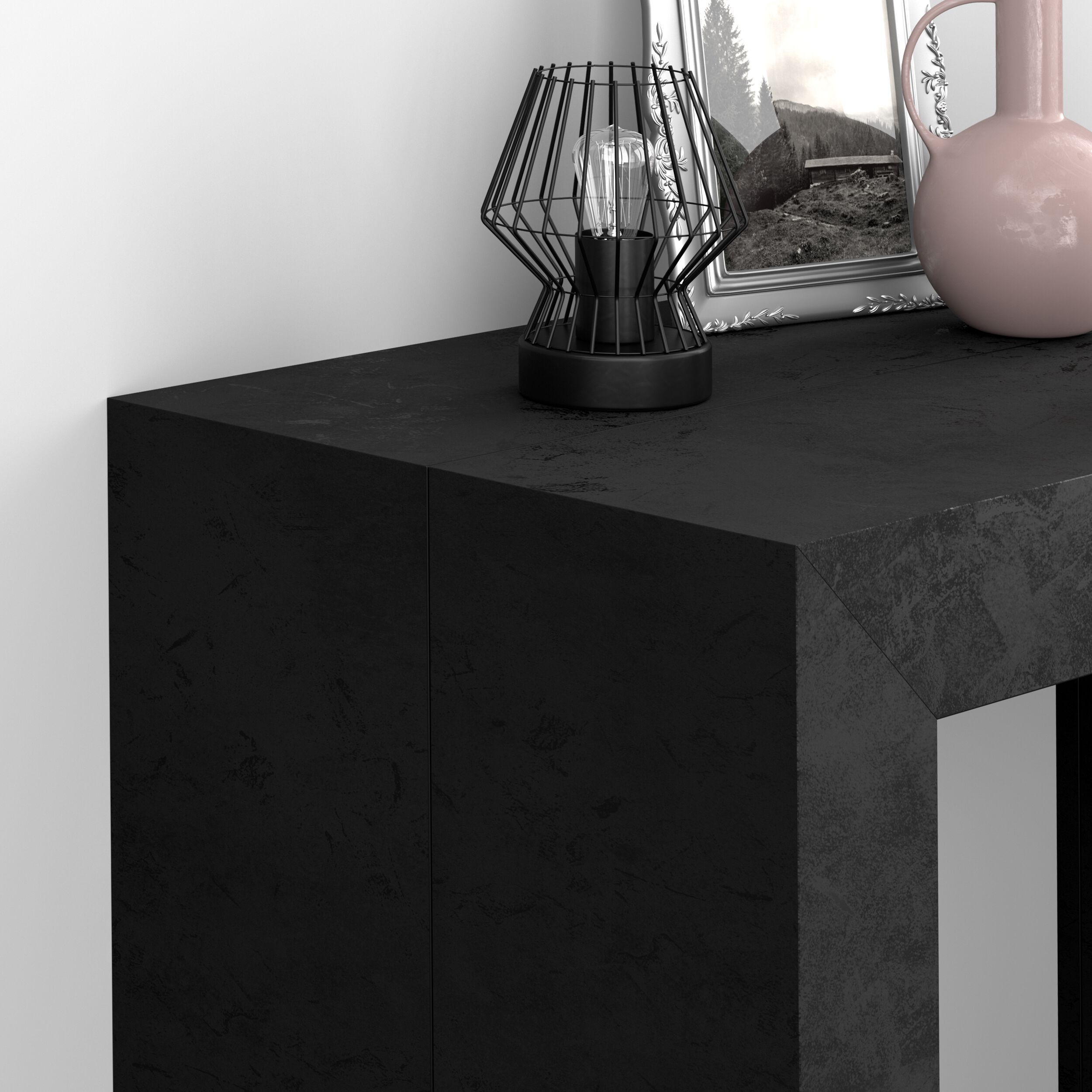 Выдвижная прямоугольная консоль из меламинированного дерева Mobili Fiver Angelica ARCH-00048401 - Вид №11