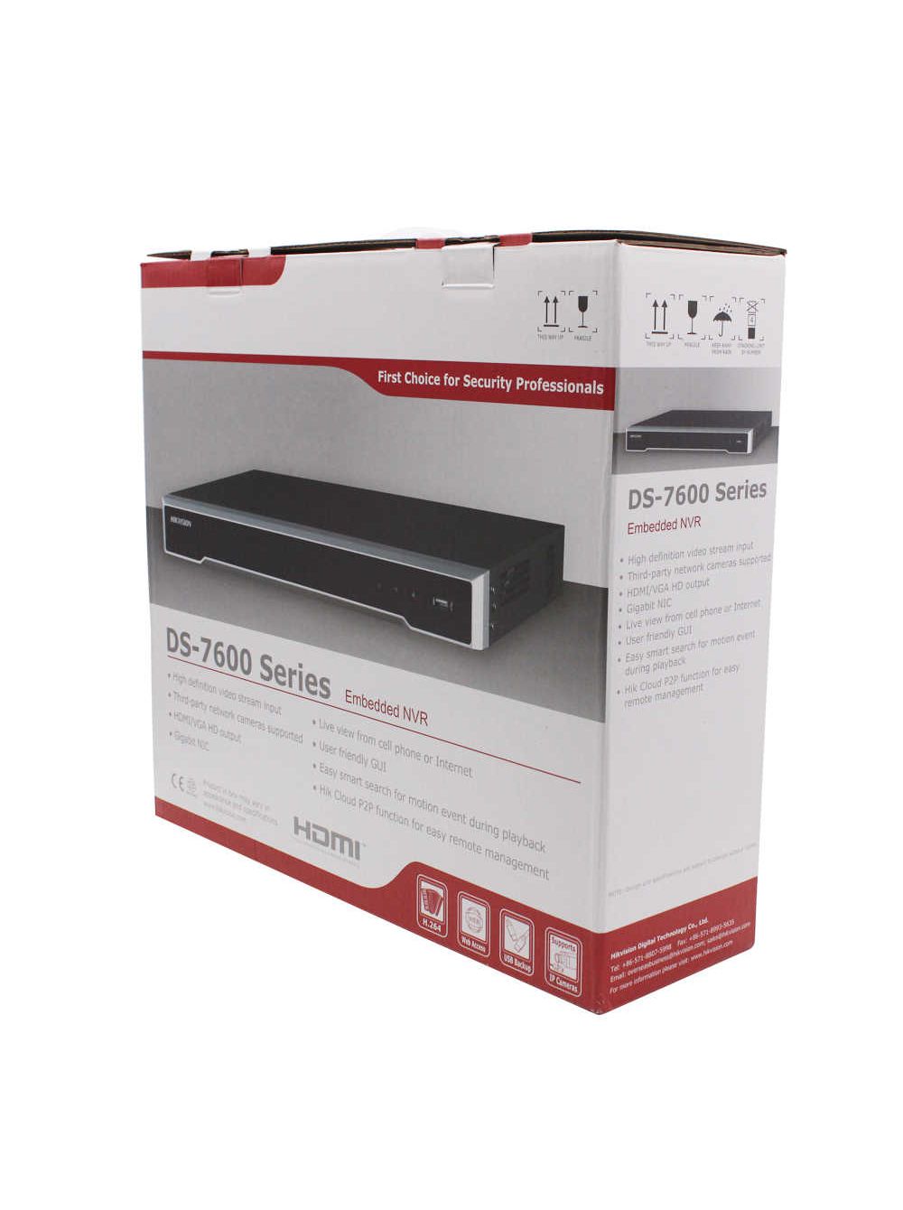 DS-7608NI-K2/8P 8-ми канальный ip-видеорегистратор с poe, видеовход 8 каналов, аудиовход 1 rca, видеовыход 1 vga 1080р, 1 hdmi 4к, аудиовыход 1 rca, вх поток 80мб/с, исх поток 160мб/с, разрешение записи до 8мп, синхр.воспр. 2 канала@8мп, 2 hdd 6тб, трев 4 Santreyd  - Вид №6