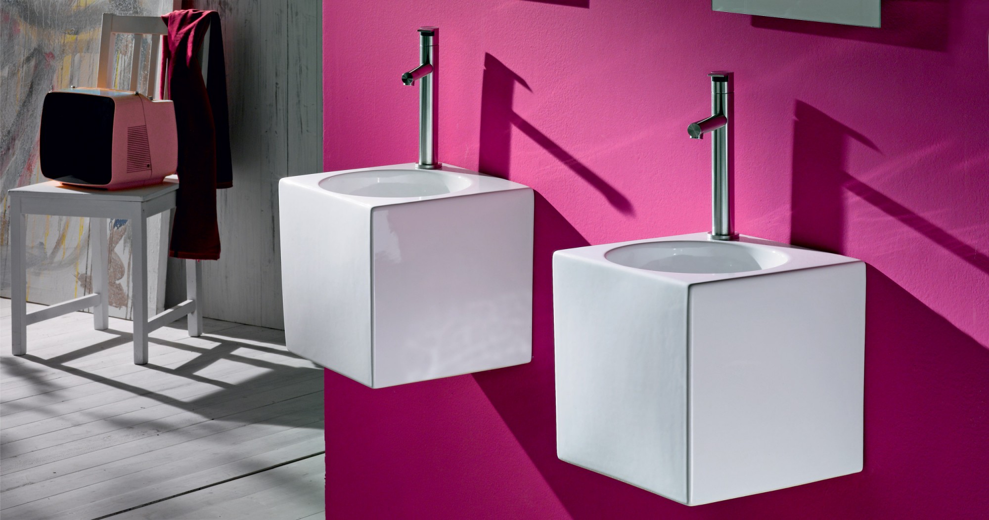 L310T0RDV1.100 Подвесная раковина квадратная A. e T. Italia IDEA Белый глянцевый AeT ITALIA - Вид №2